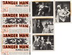 "DANGER MAN" RARE ENGLISH GUM CARD DISPLAY BOX WITH EXTRAS.