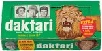 "DAKTARI" PHILADELPHIA GUM RARE UNCUT CARD SHEET & PROOF SHEET PLUS DISPLAY BOX & WRAPPER.