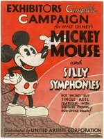 "MICKEY MOUSE AND SILLY SYMPHONIES" EXCEPTIONAL 1932 EXHIBITOR'S CATALOG.