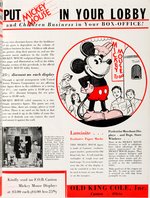 "MICKEY MOUSE AND SILLY SYMPHONIES" EXCEPTIONAL 1932 EXHIBITOR'S CATALOG.