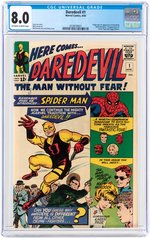 "DAREDEVIL" #1 APRIL 1964 CGC 8.0 VF (FIRST DAREDEVIL).