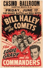 "BILL HALEY AND THE COMETS" 1955 NEW HAMPSHIRE CONCERT POSTER.