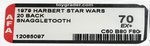 "STAR WARS (GUERRE STELLARI) - SNAGGLETOOTH" 20 BACK HARBERT AFA 70 EX+.