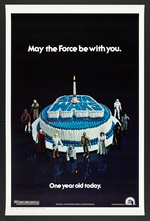 "STAR WARS" FRAMED "BIRTHDAY" ONE SHEET MOVIE POSTER.