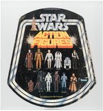 "STAR WARS ACTION FIGURES" 1977 BELL HANGER ADVERTISING STORE DISPLAY SIGN.