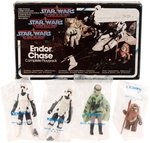 PALITOY "STAR WARS: THE POWER OF THE FORCE - ENDOR CHASE" TRI-LOGO BOXED PLAYPACK.