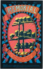 GRATEFUL DEAD "MEMORIAL" CAROUSEL BALLROOM 1968 SAN FRANCISCO CONCERT HANDBILL.