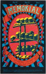 GRATEFUL DEAD "MEMORIAL" CAROUSEL BALLROOM 1968 SAN FRANCISCO CONCERT POSTER.