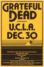 GRATEFUL DEAD UCLA PAULY PAVILION DEC. 30, 1978 CONCERT POSTER.