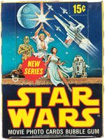 "STAR WARS" TOPPS SECOND SERIES FULL GUM CARD DISPLAY BOX.