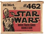 "STAR WARS" TOPPS FIRST SERIES GUM CARDS EMPTY SHIPPING CARTON.