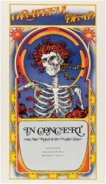 GRATEFUL DEAD 1971 SKULL & ROSES CONCERT POSTER.