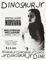 DINOSAUR JR. & NIRVANA 1991 LOS ANGELES CONCERT FLYER.