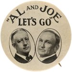 "AL AND JOE LET'S GO" CLASSIC SMITH & ROBINSON JUGATE BUTTON HAKE #2002.