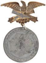 "MAJ. GEN. HANCOCK" PORTRAIT MEDAL SUSPENDED FROM BRASS SHELL HANGER.