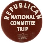 "REPUBLICAN NATIONAL COMMITTEE TRIP" 1948 DEWEY CAMPAIGN TRAIN BUTTON.