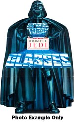 "STAR WARS: RETURN OF THE JEDI GLASSES" UNUSED BURGER KING DARTH VADER STANDEE DISPLAY.