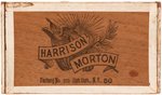 HARRISON & REID 1892 JUGATE CIGAR BOX.