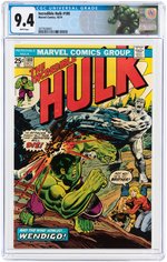 "INCREDIBLE HULK" #180 OCTOBER 1974 CGC 9.4 NM.