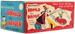 DONALD DUCK "DONALD THE DRIVER" BOXED LINEMAR WIND-UP.