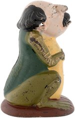 GEN. BEN BUTLER GREENBACK FROG SATIRICAL STILL BANK WITH ORIGINAL PAINT.