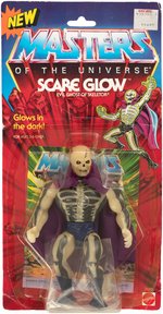 "MASTERS OF THE UNIVERSE - SCARE GLOW" SERIES 6/12 BACK CARDED ACTION FIGURE.