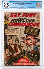 "SGT. FURY AND HIS HOWLING COMMANDOS" #1 MAY 1963 CGC 2.5 GOOD+ (FIRST SGT. FURY).