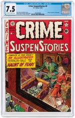 "CRIME SUSPENSTORIES" #9 FEBRUARY-MARCH 1952 CGC 7.5 VF-.