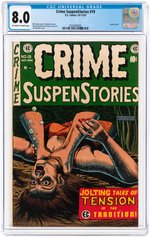 "CRIME SUSPENSTORIES" #19 OCTOBER-NOVEMBER 1953 CGC 8.0 VF.