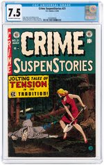 "CRIME SUSPENSTORIES" #21 FEBRUARY-MARCH 1954 CGC 7.5 VF-.