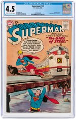 "SUPERMAN" #123 AUGUST 1958 CGC 4.5 VG.