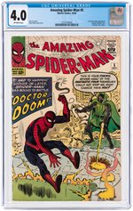 "AMAZING SPIDER-MAN" #5 OCTOBER 1963 CGC 4.0 VG.