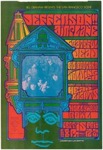 BILL GRAHAM BG-81 & BG-154 CONCERT POSTER PAIR FEATURING JEFFERSON AIRPLANE & GRATEFUL DEAD.