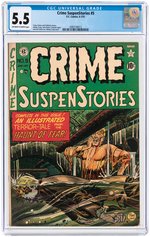 "CRIME SUSPENSTORIES" #5 JUNE-JULY 1951 CGC 5.5 FINE-.