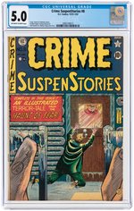 "CRIME SUSPENSTORIES" #8 DECEMBER 1951 - JANUARY 1952 CGC 5.0 VG/FINE.