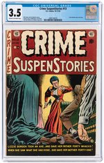 "CRIME SUSPENSTORIES" #13 & #15 CGC PAIR.