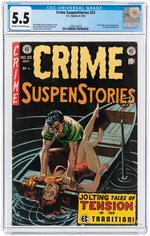 "CRIME SUSPENSTORIES" #23 JUNE-JULY 1954 CGC 5.5 FINE-.