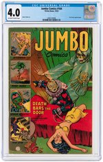 "JUMBO COMICS" #164 OCTOBER 1952 CGC 4.0 VG.