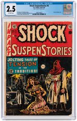 "SHOCK SUSPENSTORIES" #6 DECEMBER 1952 - JANUARY 1953 CGC 2.5 GOOD+.