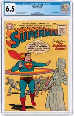 "SUPERMAN" #101 NOVEMBER 1955 CGC 6.5 FINE+.