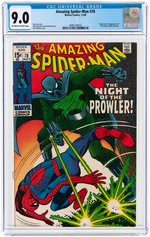 "AMAZING SPIDER-MAN" #78 NOVEMBER 1969 CGC 9.0 VF/NM (FIRST PROWLER).