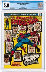 "AMAZING SPIDER-MAN" #121 JUNE 1973 CGC 5.0 VG/FINE (DEATH OF GWEN STACY).