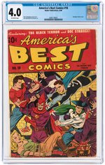 "AMERICA'S BEST COMICS" #18 JUNE 1946 CGC 4.0 VG.