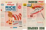 KELLOGG'S "RICE KRISPIES" FILE COPY CEREAL BOX FLAT WITH "EXPLODING BATTLESHIP" OFFER.