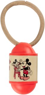 "MICKEY MOUSE ROLATOY" & BABY RATTLE PAIR.