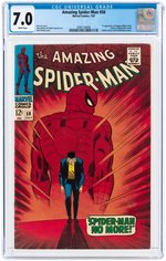 "AMAZING SPIDER-MAN #50 JULY 1967 CGC 7.0 FINE/VF (FIRST KINGPIN).