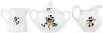 MICKEY AND MINNIE MOUSE BAVARIAN CHINA SUGAR, CREAMER AND PITCHER