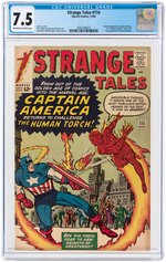 "STRANGE TALES" #114 NOVEMBER 1963 CGC 7.5 VF-.