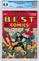 "AMERICA'S BEST COMICS" #5 APRIL 1943 CGC 4.0 VG.