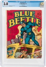 "BLUE BEETLE" #3 JULY-AUGUST 1940 CGC 3.0 GOOD/VG.